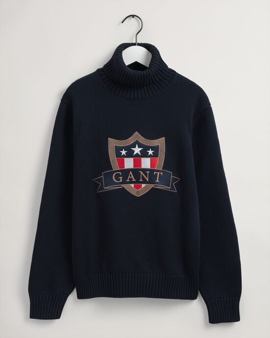 Teens Banner Shield rullekrave sweater