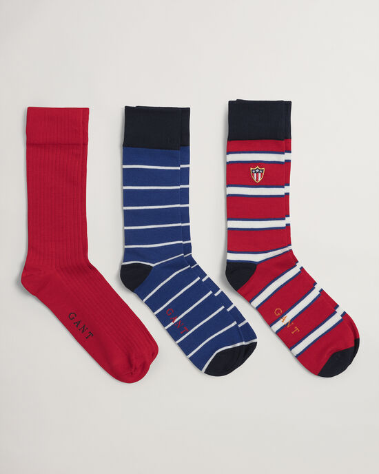 3-Pack Banner Shield sokker med gaveæske