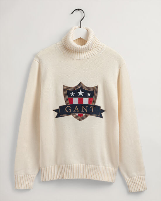 Teens Banner Shield rullekrave sweater